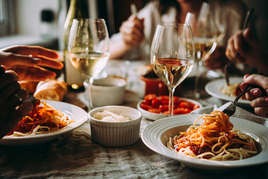 Maridaje de comida italiana