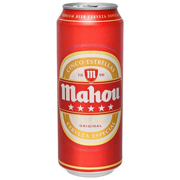 Cerveza Mahou 5 Estrellas Pack 24 Unidades 50cl. - En Copa de Balón