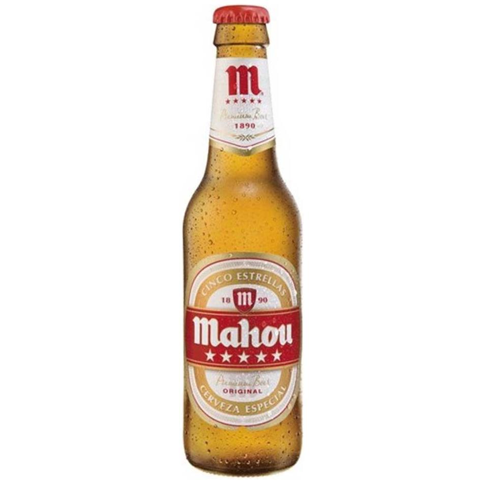 Cerveza Mahou 5 Estrellas Pack 24 Botellines