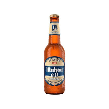 Cerveza Mahou 0,0 tostada Pack 24 Botellines 33cl. - En Copa de Balón